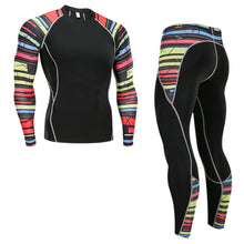 Load image into Gallery viewer, Winter Thermal Underwear Set Men's Sportswear Running Training Warm Base Layer Compression Tights Jogging Suit Men's Gym 2019

